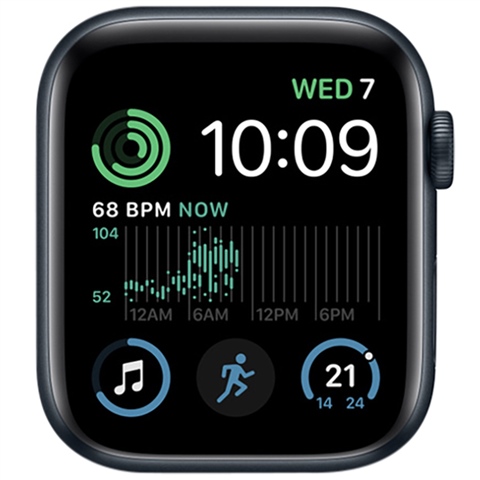 Apple Watch SE 2023 2nd Generation (GPS, 44mm) - Midnight Aluminium Case  with M/L Midnight Sport Band - Ourfriday